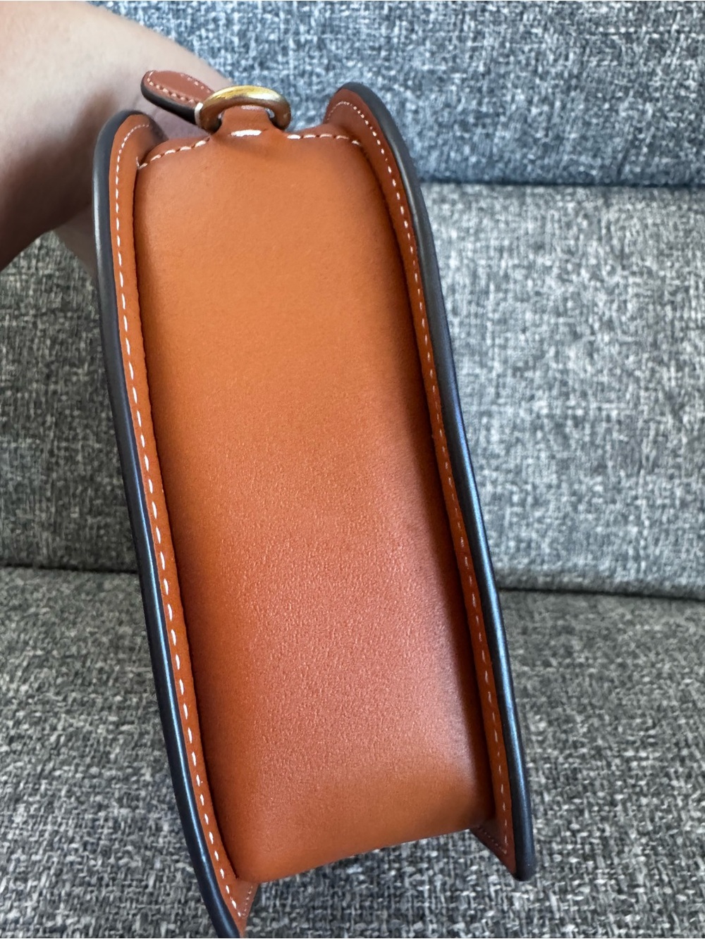Coach Heart Mini Satchel in Chestnut Brown - Picture 5 of 12